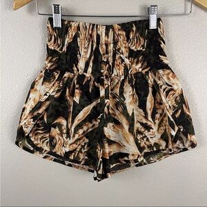 Free People Movement Womens S Floral Print Boxer Silhouette Pull On Short